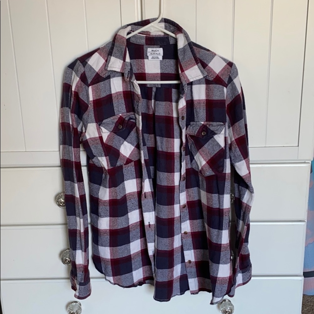 Maroon heavy duty flannel